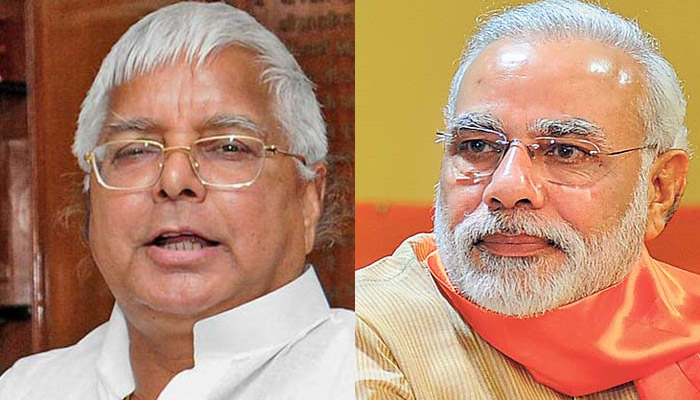 लालू ने पीएम मोदी पर फिर किया हमला, पूछा- बापू का हत्‍यारा कौन?